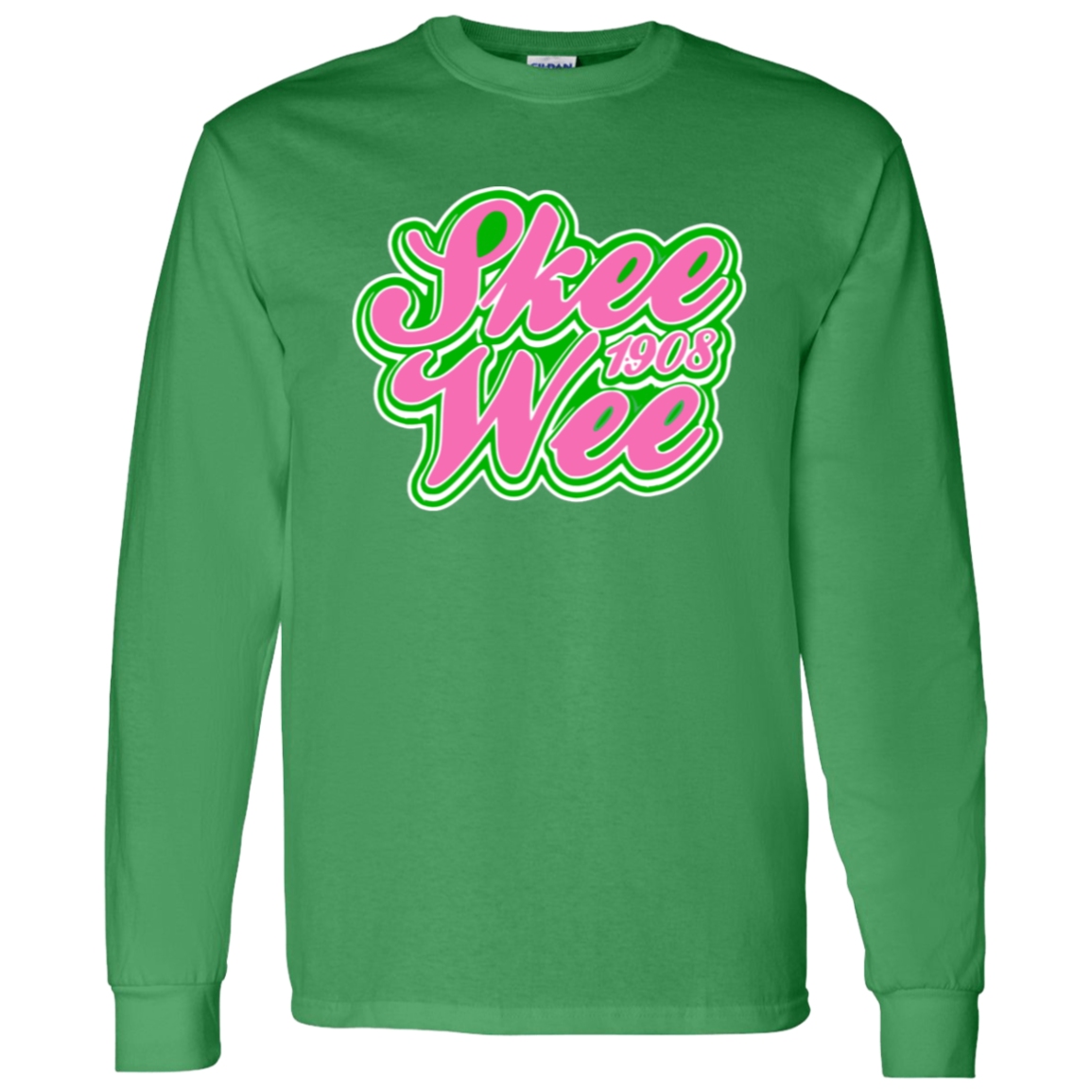 Alpha Kappa Alpha Screen Printed Long Sleeve