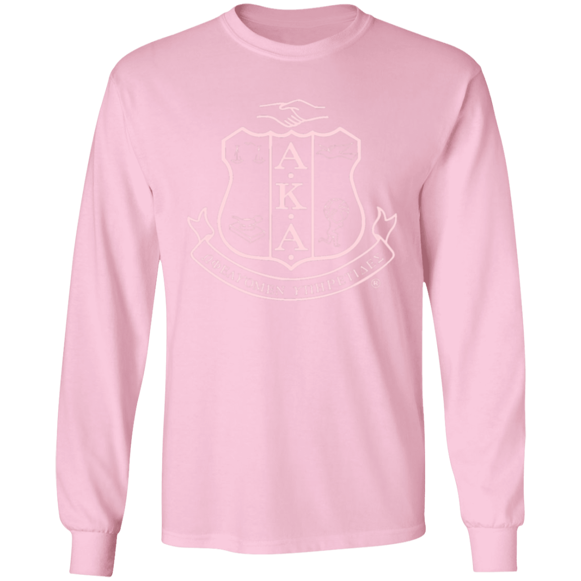Alpha Kappa Alpha Screen Printed Long Sleeve