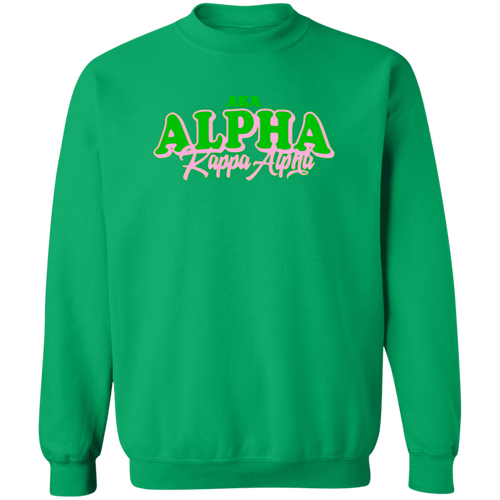 Alpha Kappa Alpha Crewneck Pullover Sweatshirt - My Greek Letters