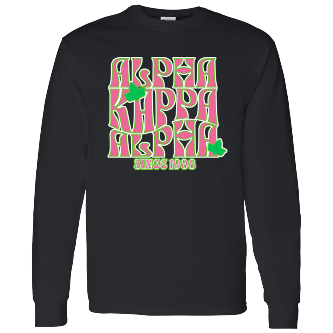 Alpha Kappa Alpha Screen Printed Long Sleeve