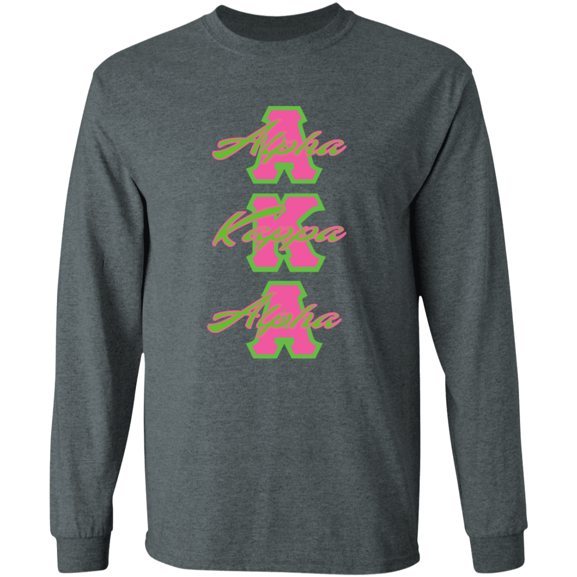 Alpha Kappa Alpha Screen Printed Long Sleeve