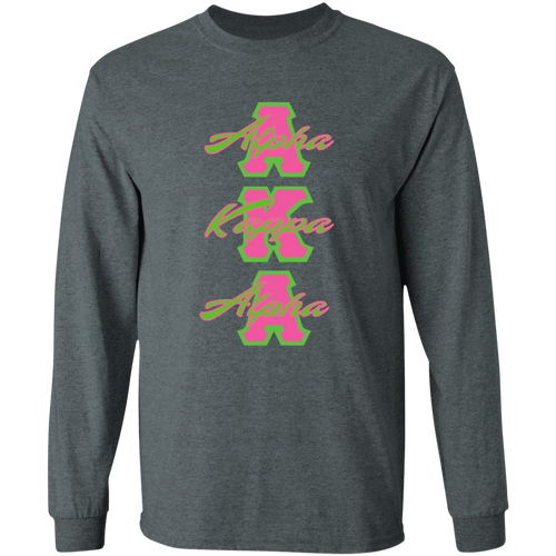 Alpha Kappa Alpha Screen Printed Long Sleeve