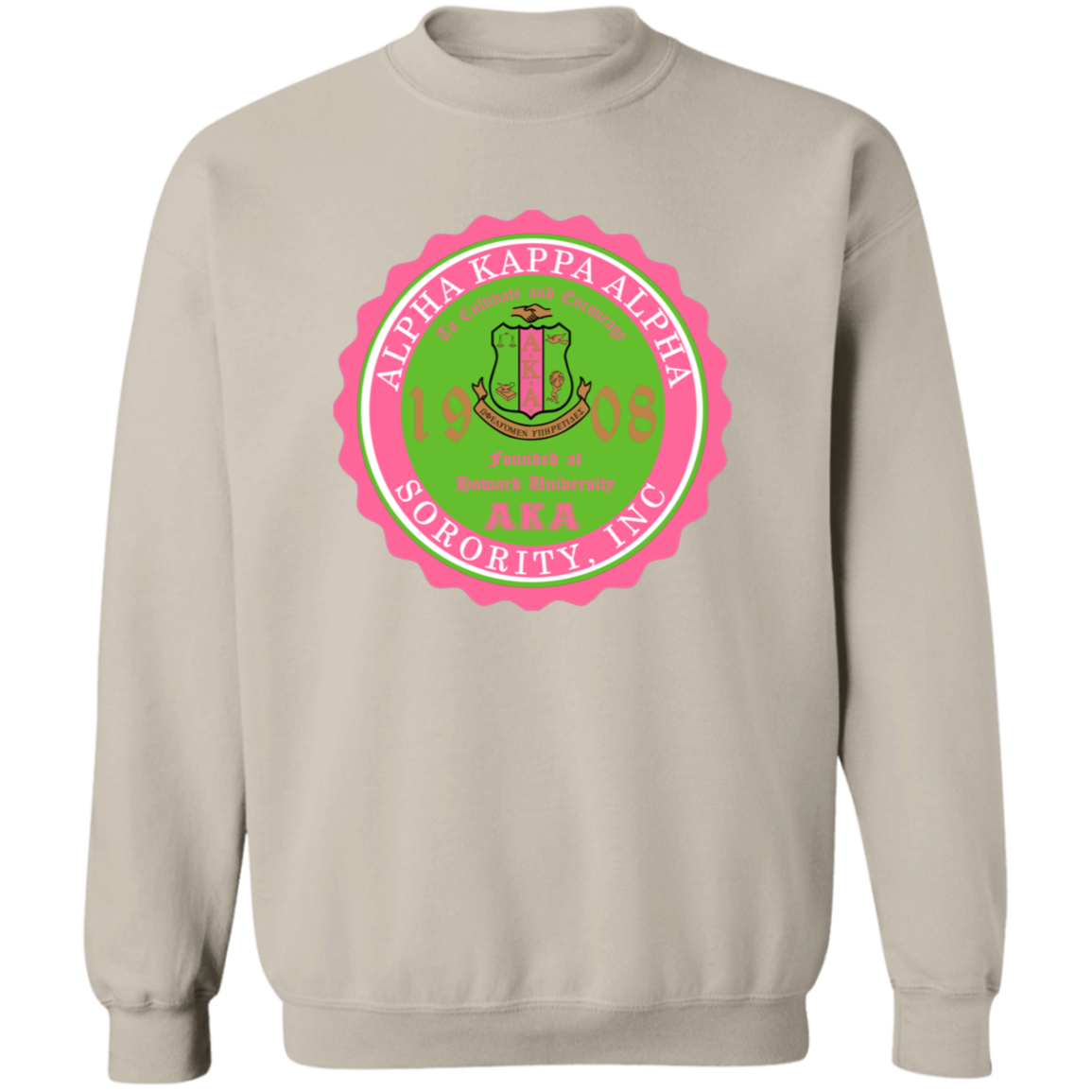 Alpha Kappa Alpha Screen Printed Crewneck Sweatshirt
