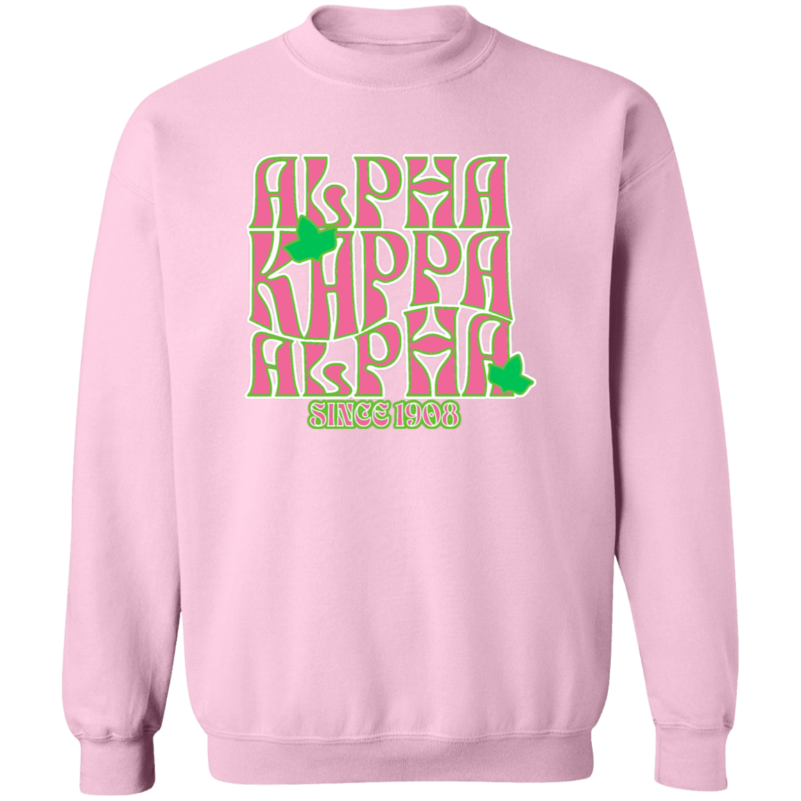 Alpha Kappa Alpha Screen Printed Crewneck Sweatshirt