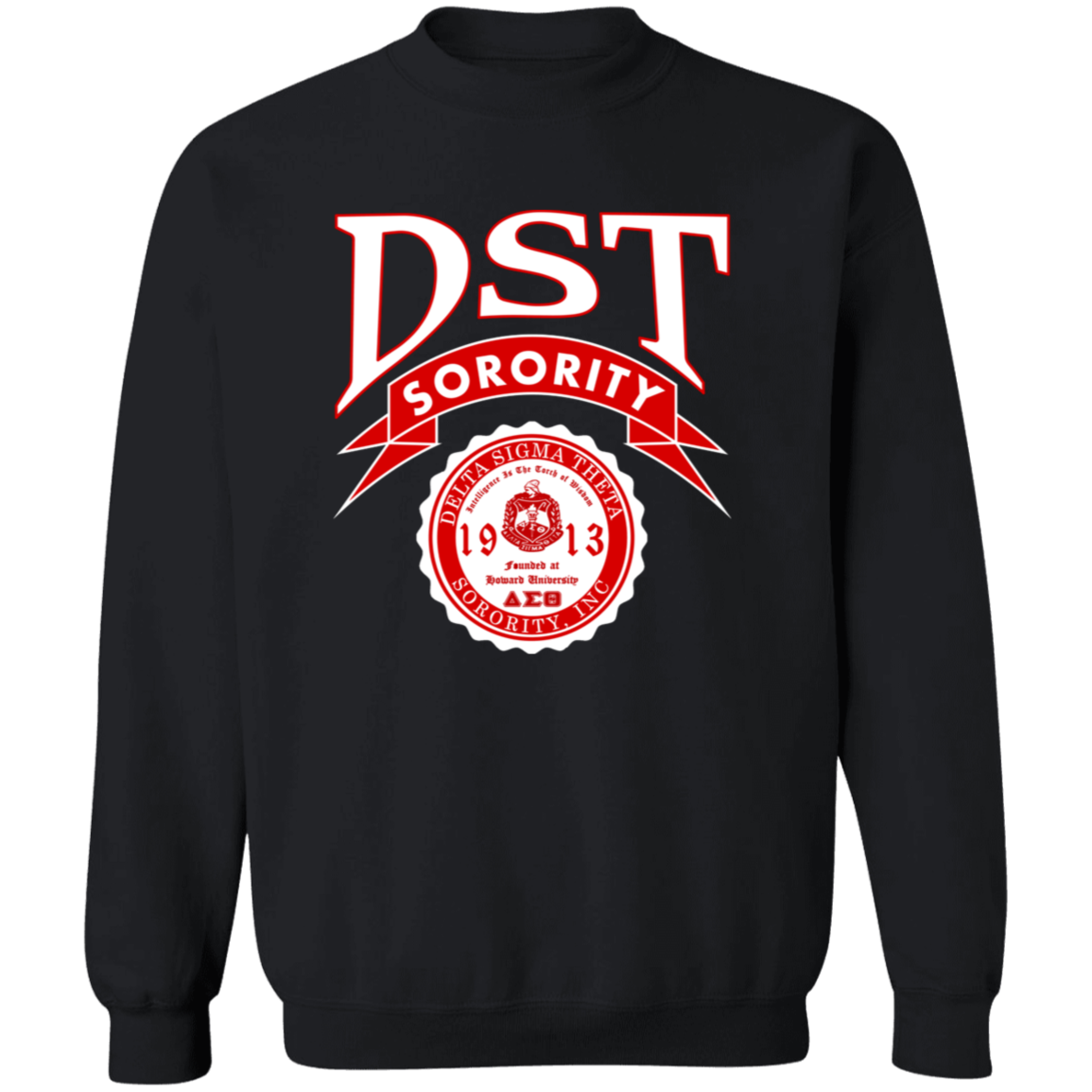 Delta Sigma Theta Sweatshirt Paraphernalia Screen Printed Unisex