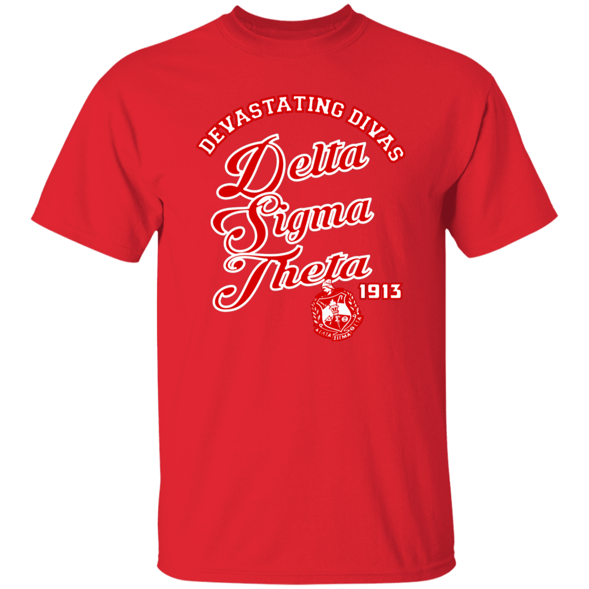 Delta Sigma Theta T-Shirt Paraphernalia Screen Printed Unisex