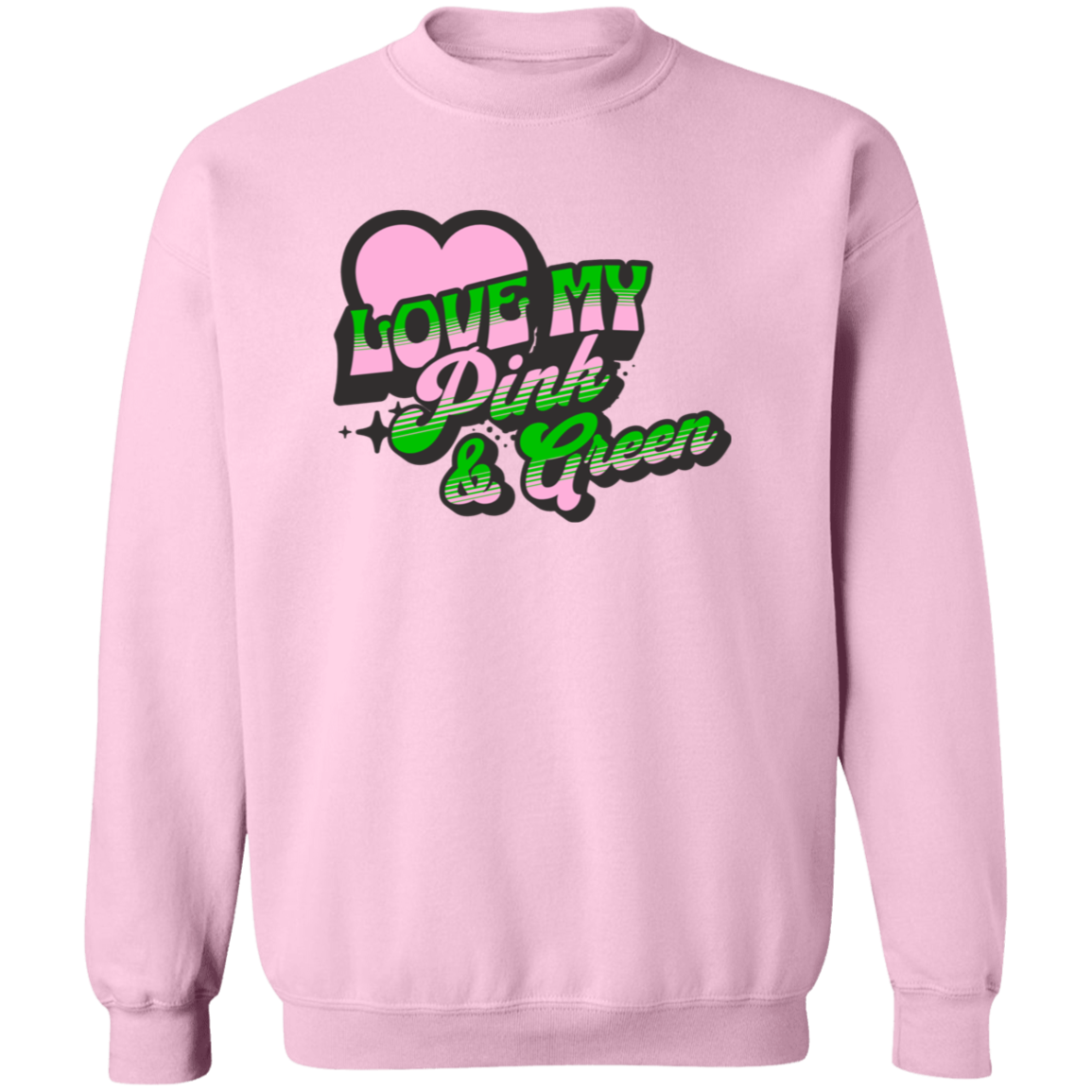 Alpha Kappa Alpha Crewneck Pullover Sweatshirt - My Greek Letters