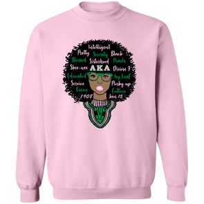 Alpha Kappa Alpha Screen Printed Crewneck Sweatshirt