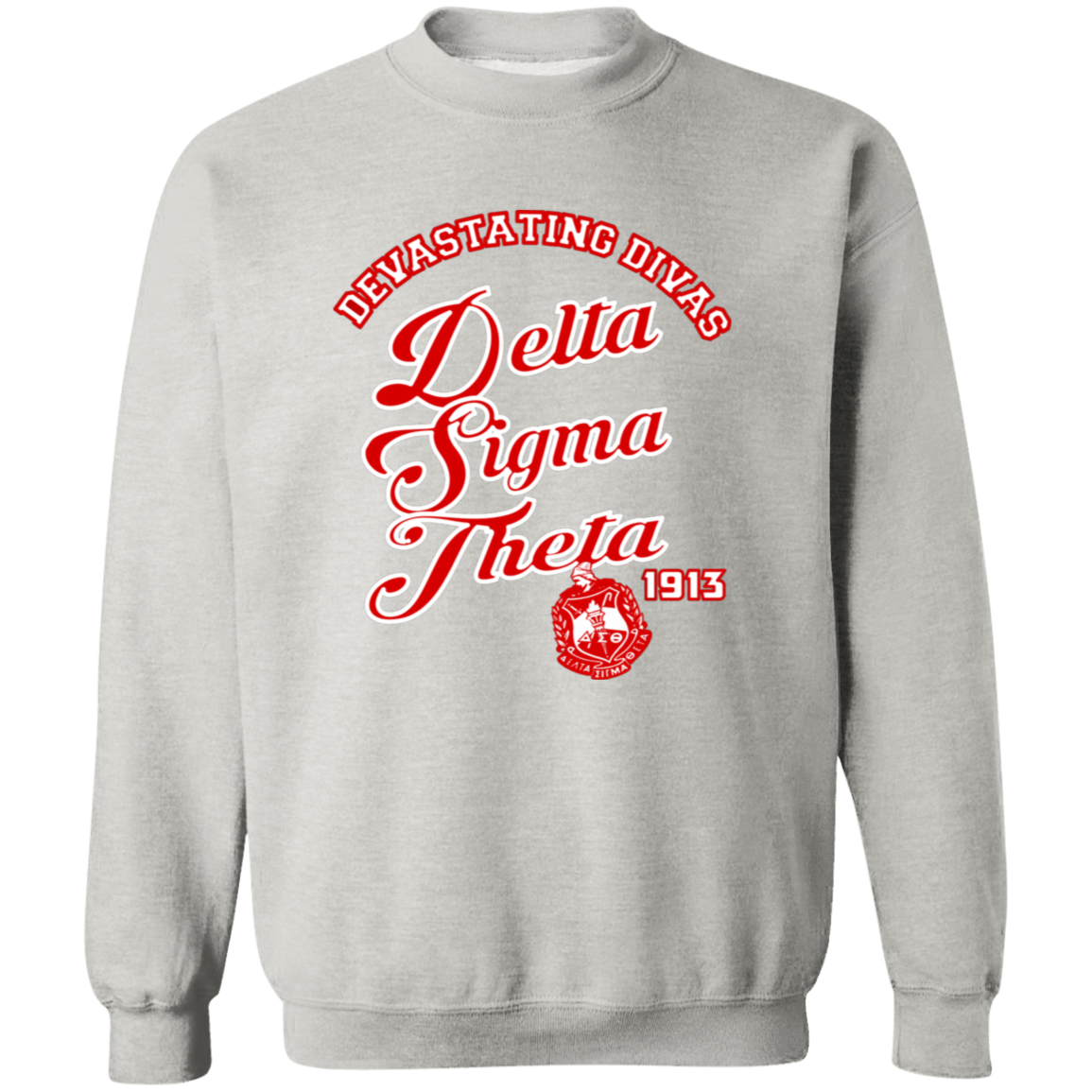 Delta Sigma Theta Sweatshirt Paraphernalia Screen Printed Unisex