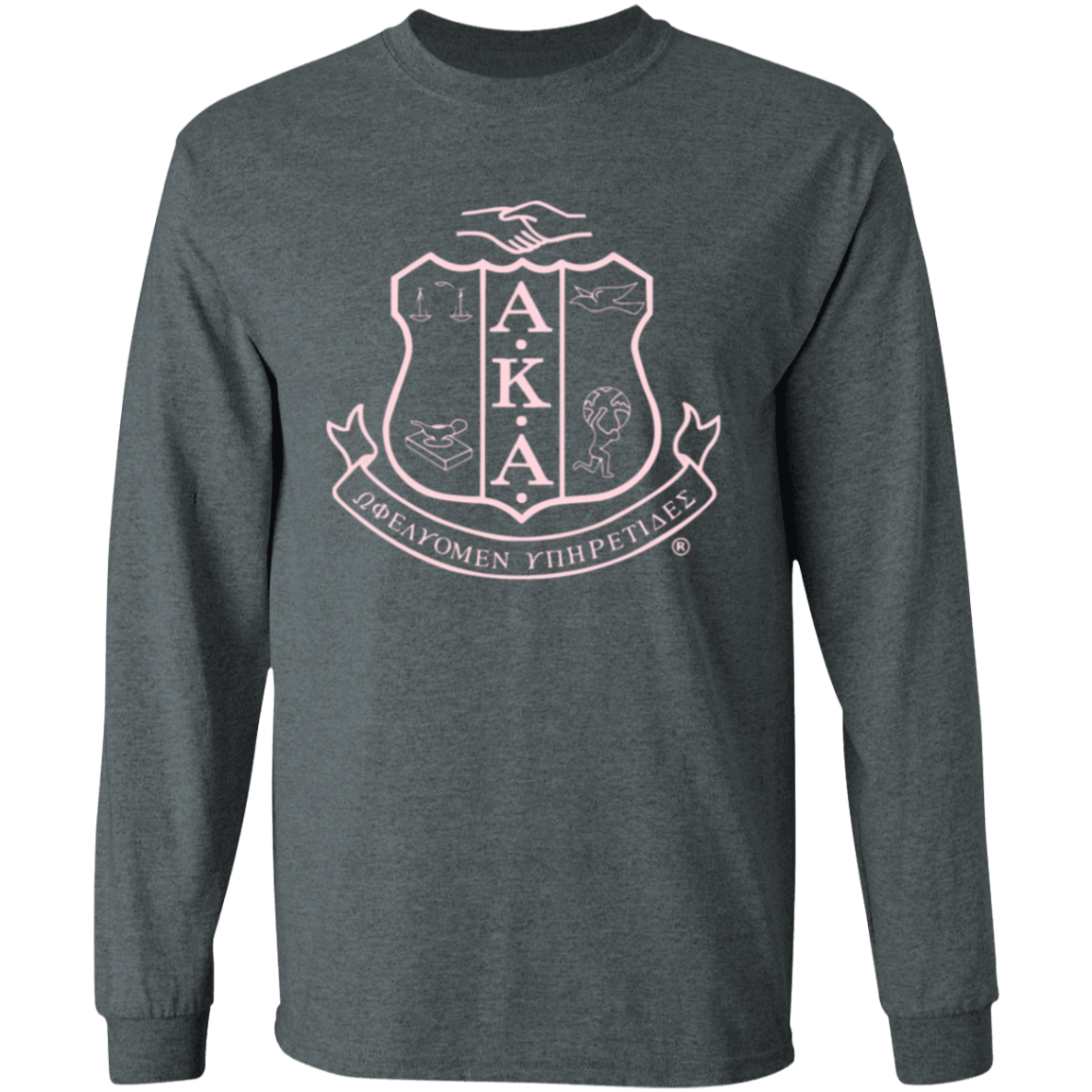 Alpha Kappa Alpha Screen Printed Long Sleeve