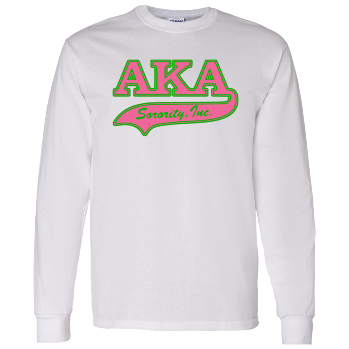 Alpha Kappa Alpha Screen Printed Long Sleeve