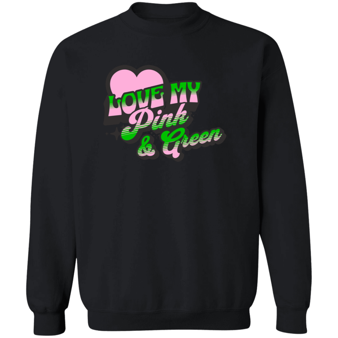 Alpha Kappa Alpha Crewneck Pullover Sweatshirt - My Greek Letters