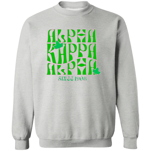 Alpha Kappa Alpha Crewneck Pullover Sweatshirt - My Greek Letters