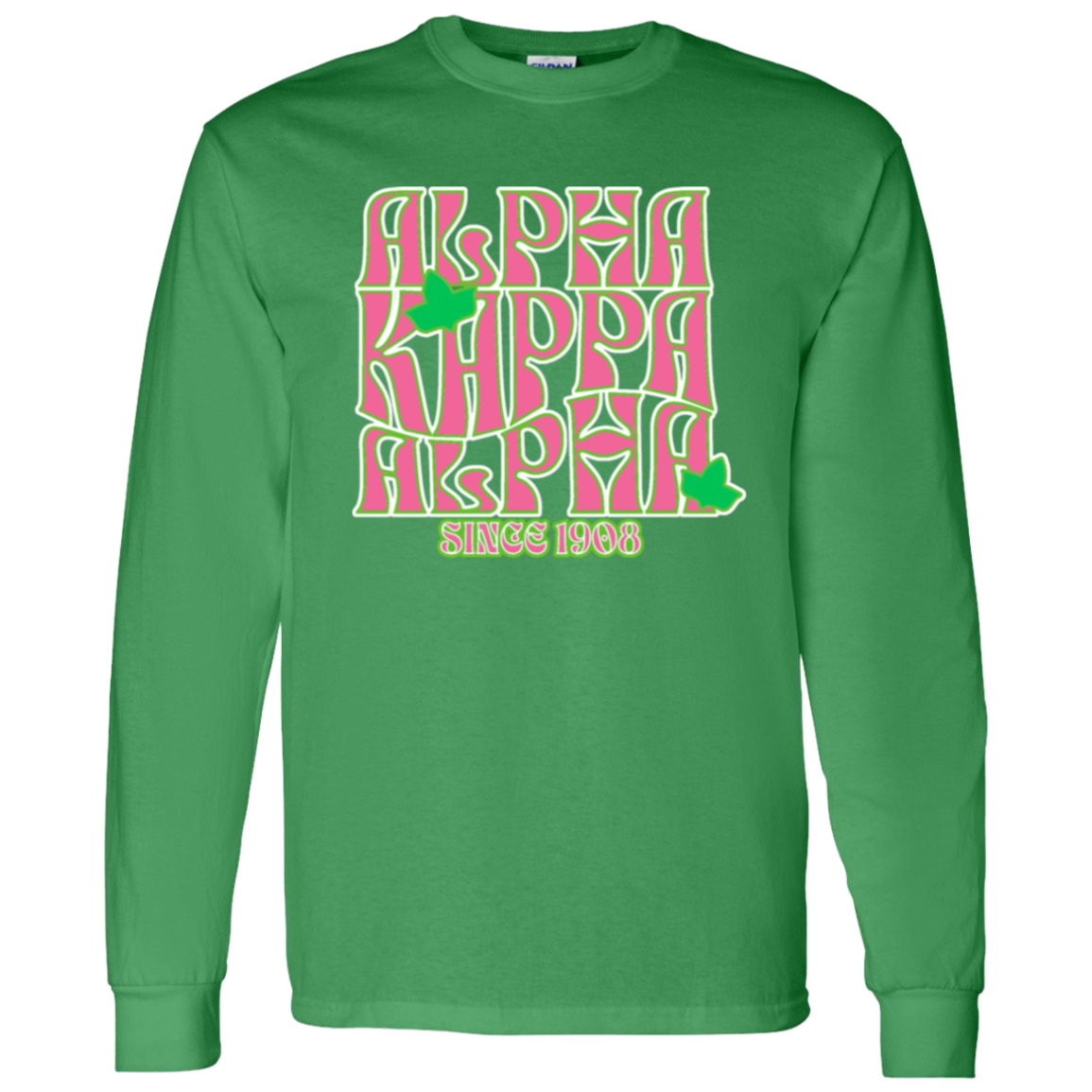 Alpha Kappa Alpha Screen Printed Long Sleeve