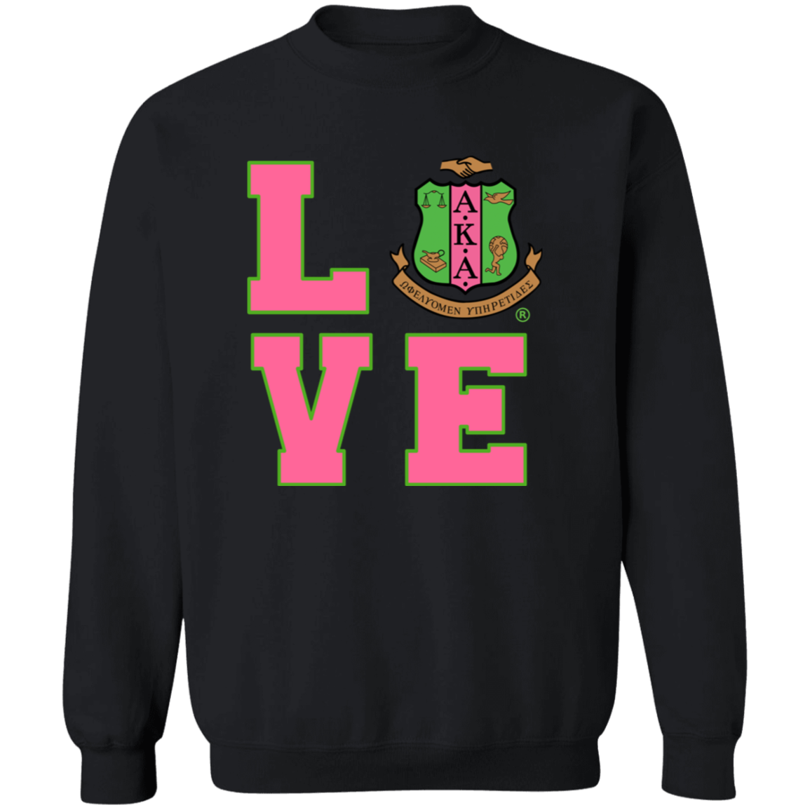 Alpha Kappa Alpha Crewneck Pullover Sweatshirt