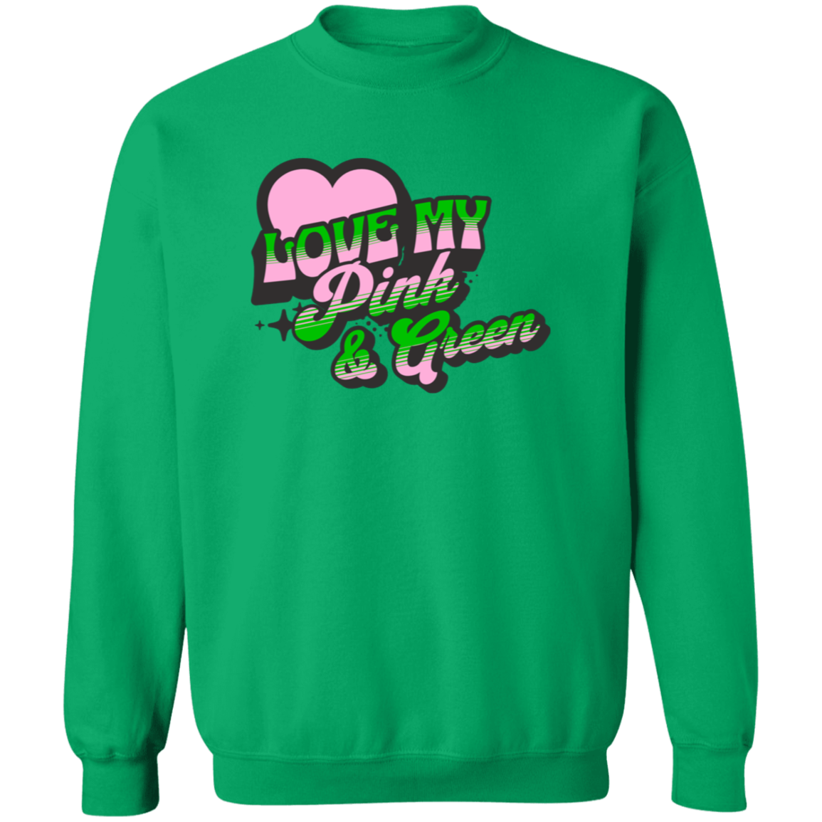 Alpha Kappa Alpha Crewneck Pullover Sweatshirt - My Greek Letters