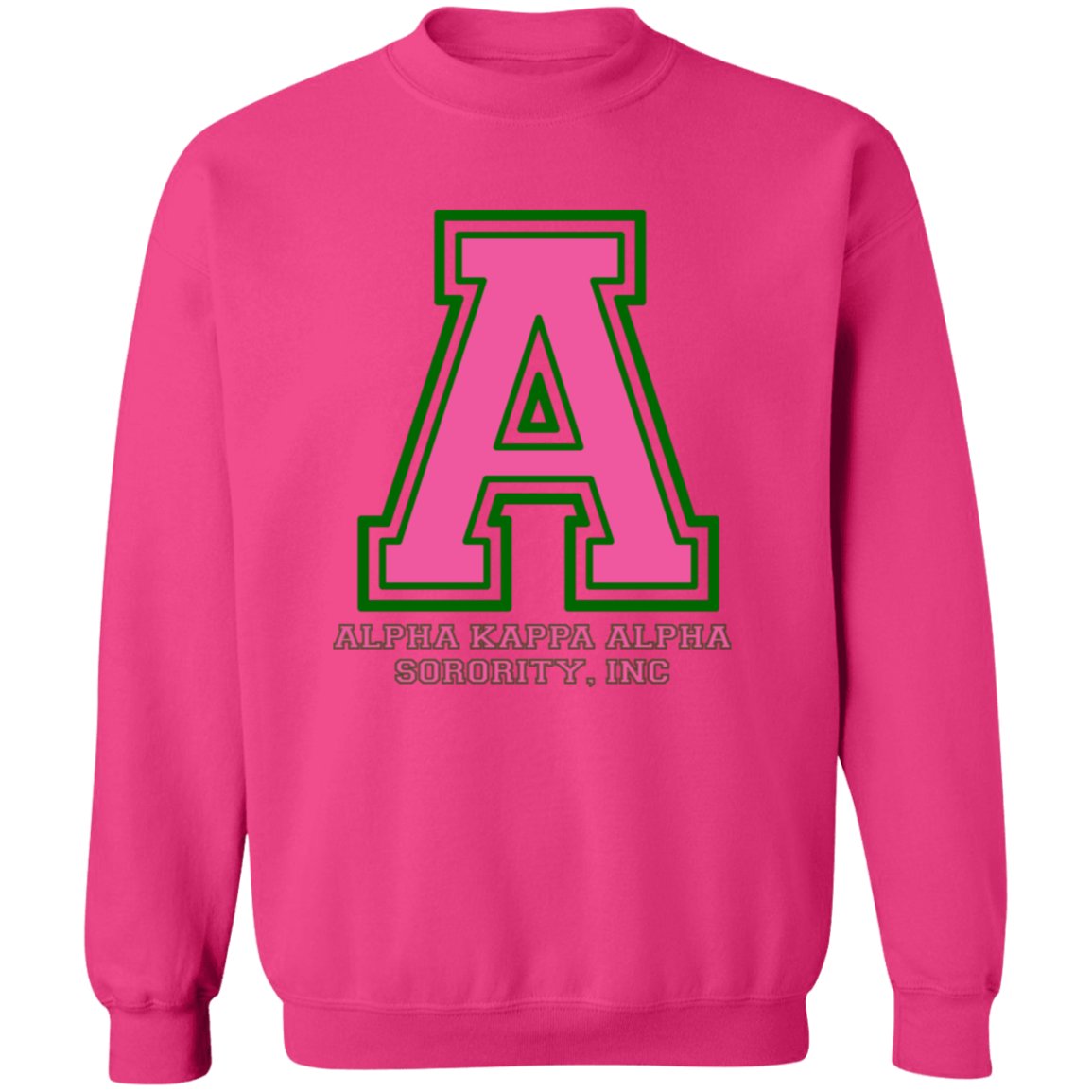 Alpha Kappa Alpha Screen Printed Crewneck Sweatshirt