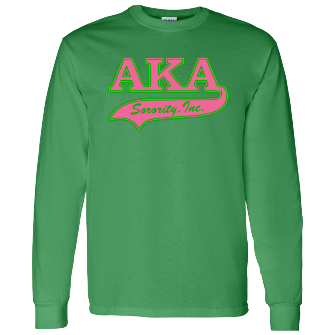 Alpha Kappa Alpha Screen Printed Long Sleeve