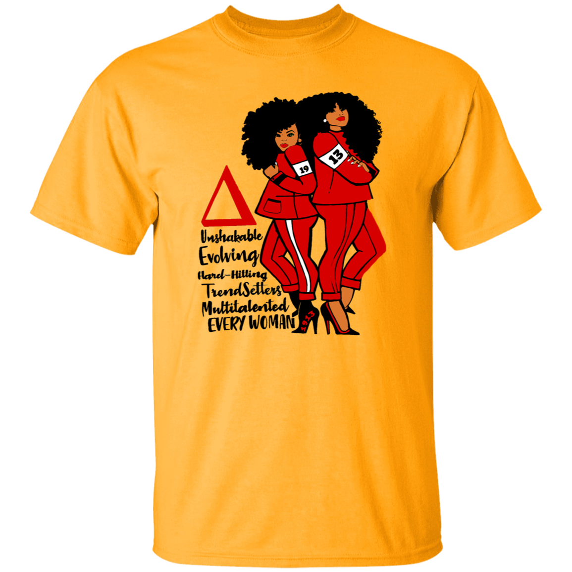 Delta Sigma Theta T-Shirt Paraphernalia Screen Printed Unisex