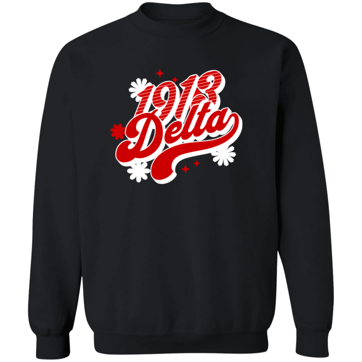 Delta Sigma Theta Sweatshirt Paraphernalia Screen Printed Unisex