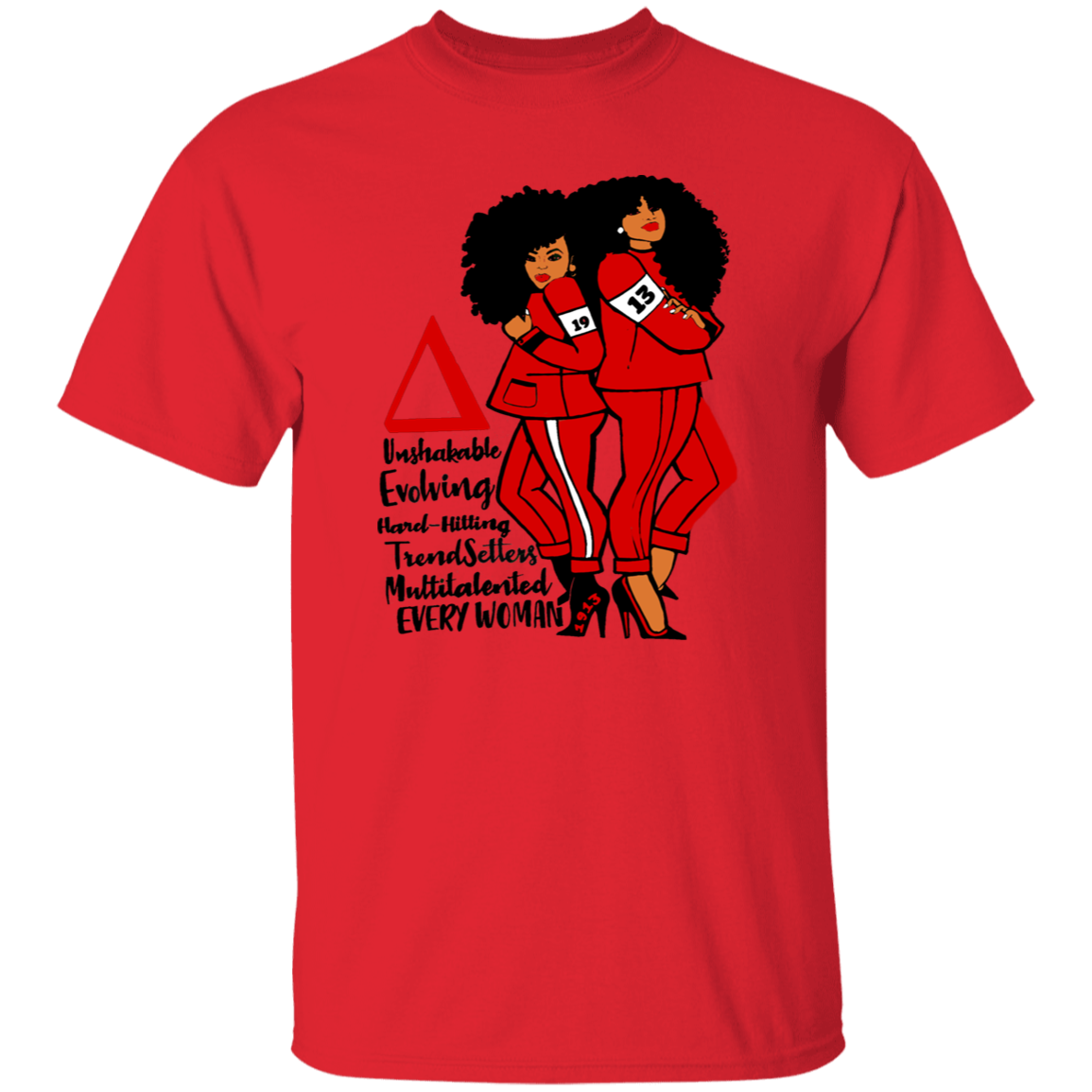 Delta Sigma Theta T-Shirt Paraphernalia Screen Printed Unisex
