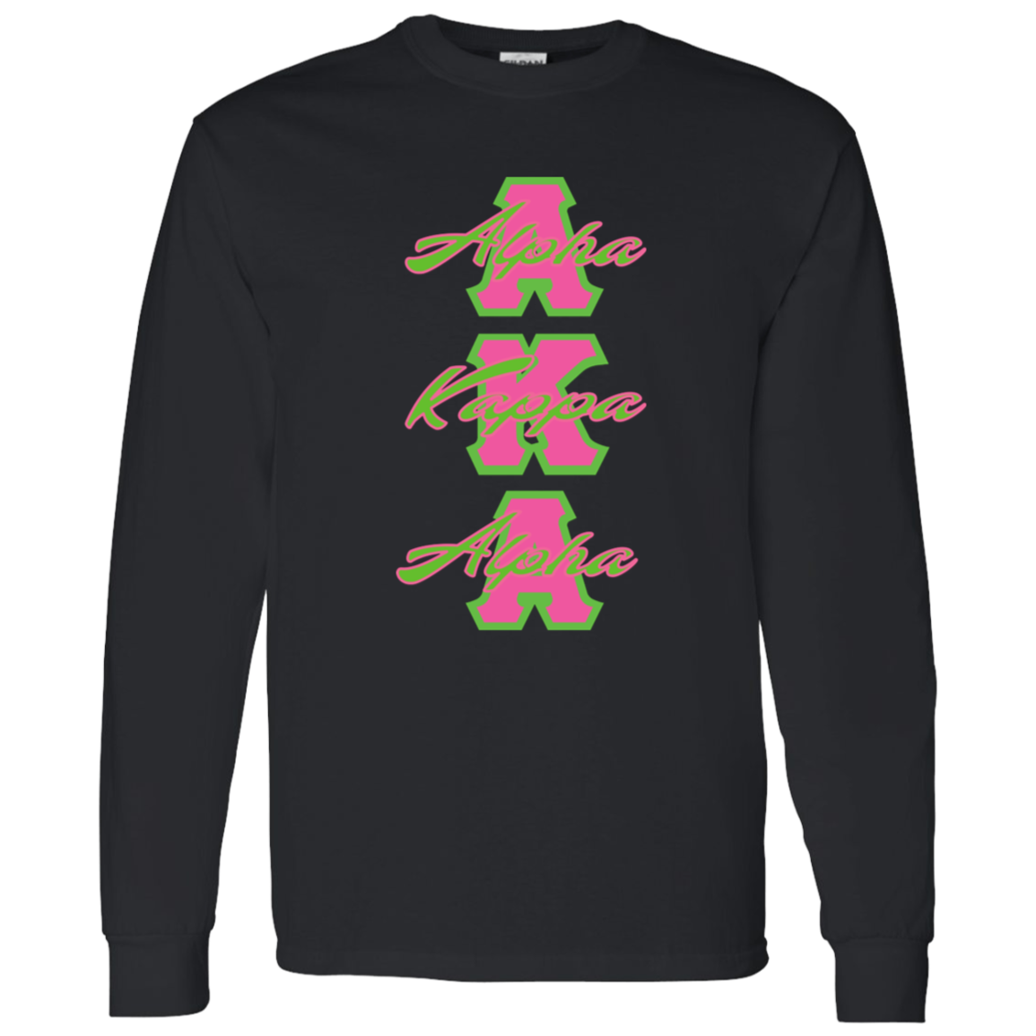 Alpha Kappa Alpha Screen Printed Long Sleeve