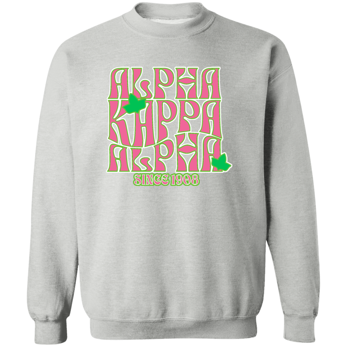 Alpha Kappa Alpha Screen Printed Crewneck Sweatshirt