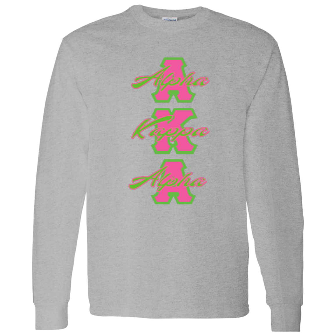 Alpha Kappa Alpha Screen Printed Long Sleeve