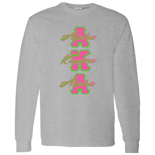Alpha Kappa Alpha Screen Printed Long Sleeve