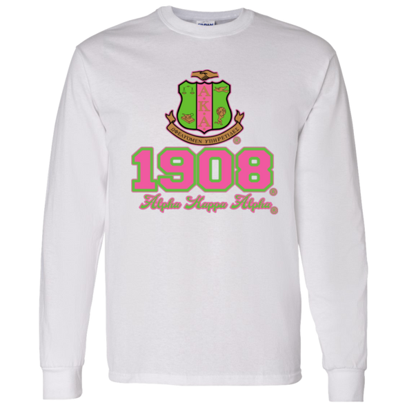 Alpha Kappa Alpha Screen Printed Long Sleeve
