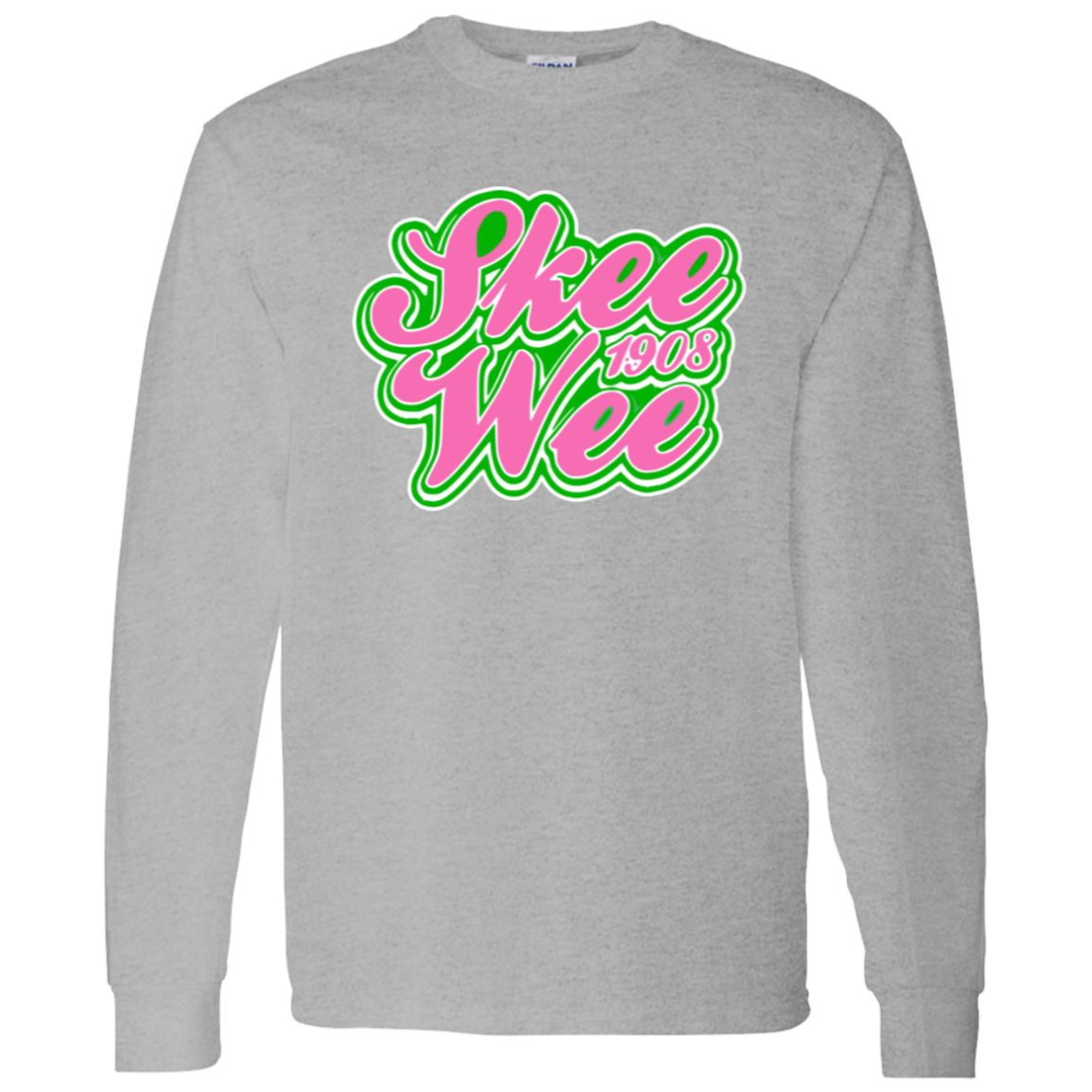 Alpha Kappa Alpha Screen Printed Long Sleeve