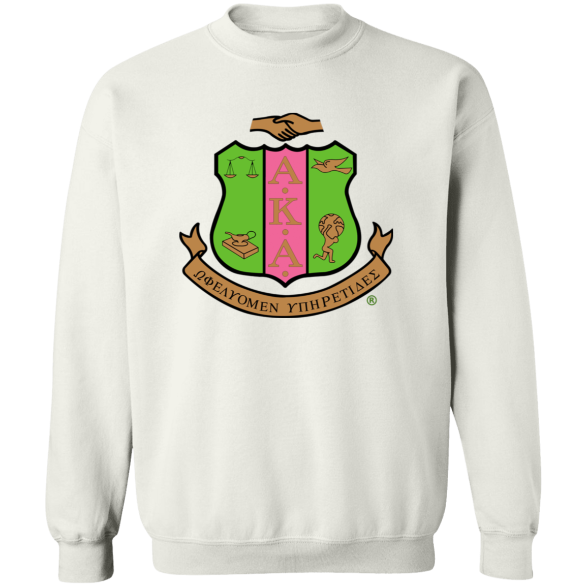 Alpha Kappa Alpha Screen Printed Crewneck Sweatshirt