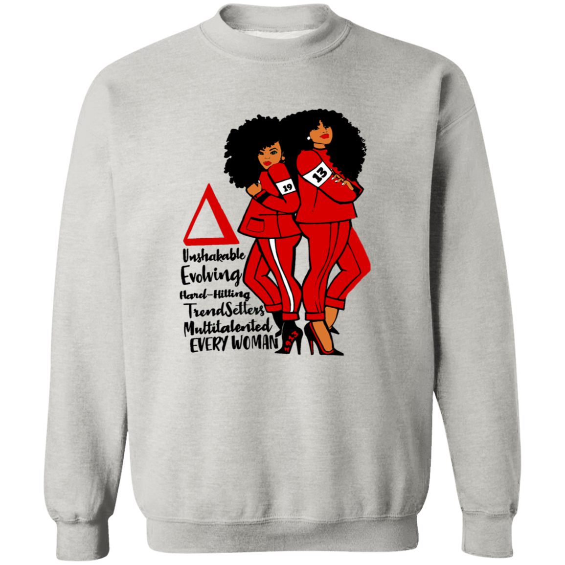 Delta Sigma Theta Sweatshirt Paraphernalia Screen Printed Unisex