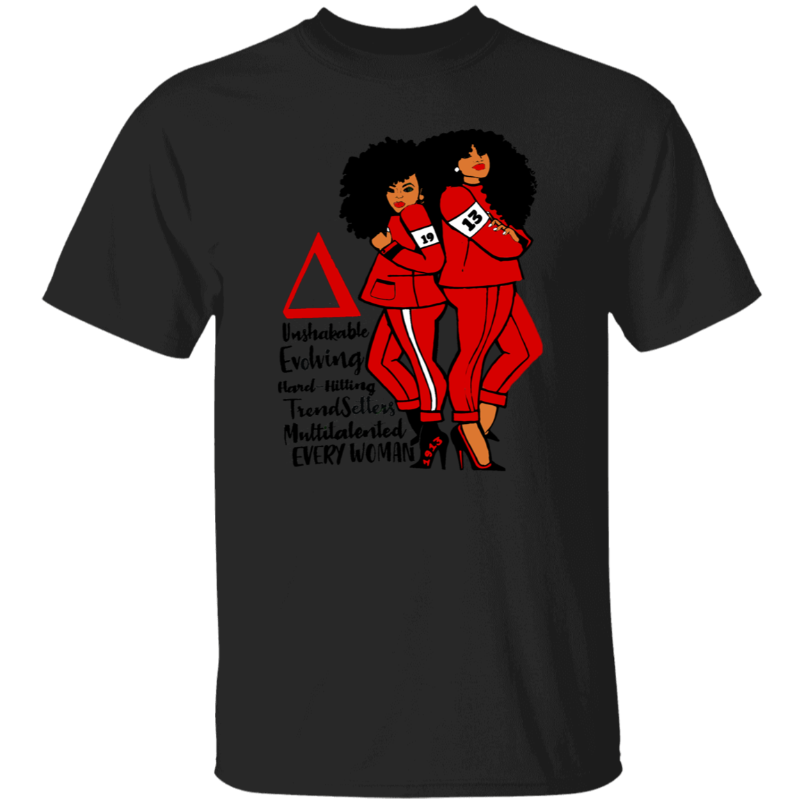 Delta Sigma Theta T-Shirt Paraphernalia Screen Printed Unisex