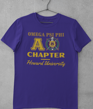 Omega Psi Phi Custom Greek Chapter T-Shirts Ed. 1