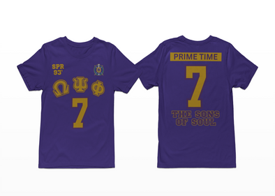 OMEGA PSI PHI CUSTOM GREEK LINE T SHIRT