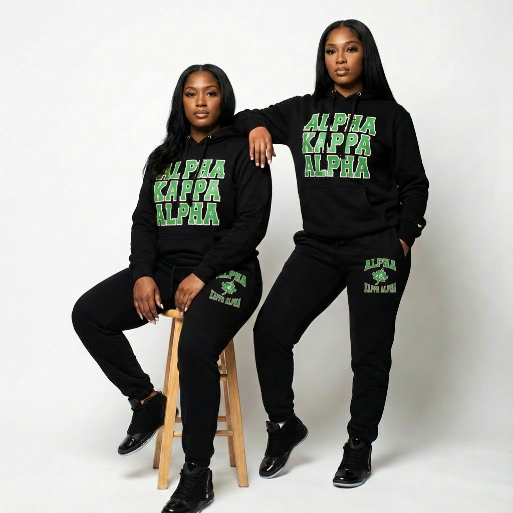 Alpha Kappa Alpha Black Diamond Sweatsuit Set