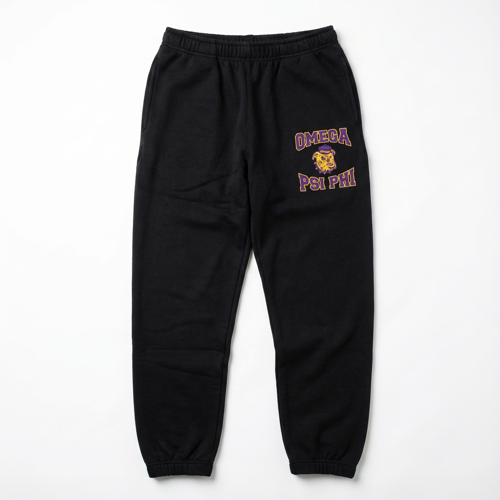 Omega Psi Phi Black Diamond Sweatsuit Set