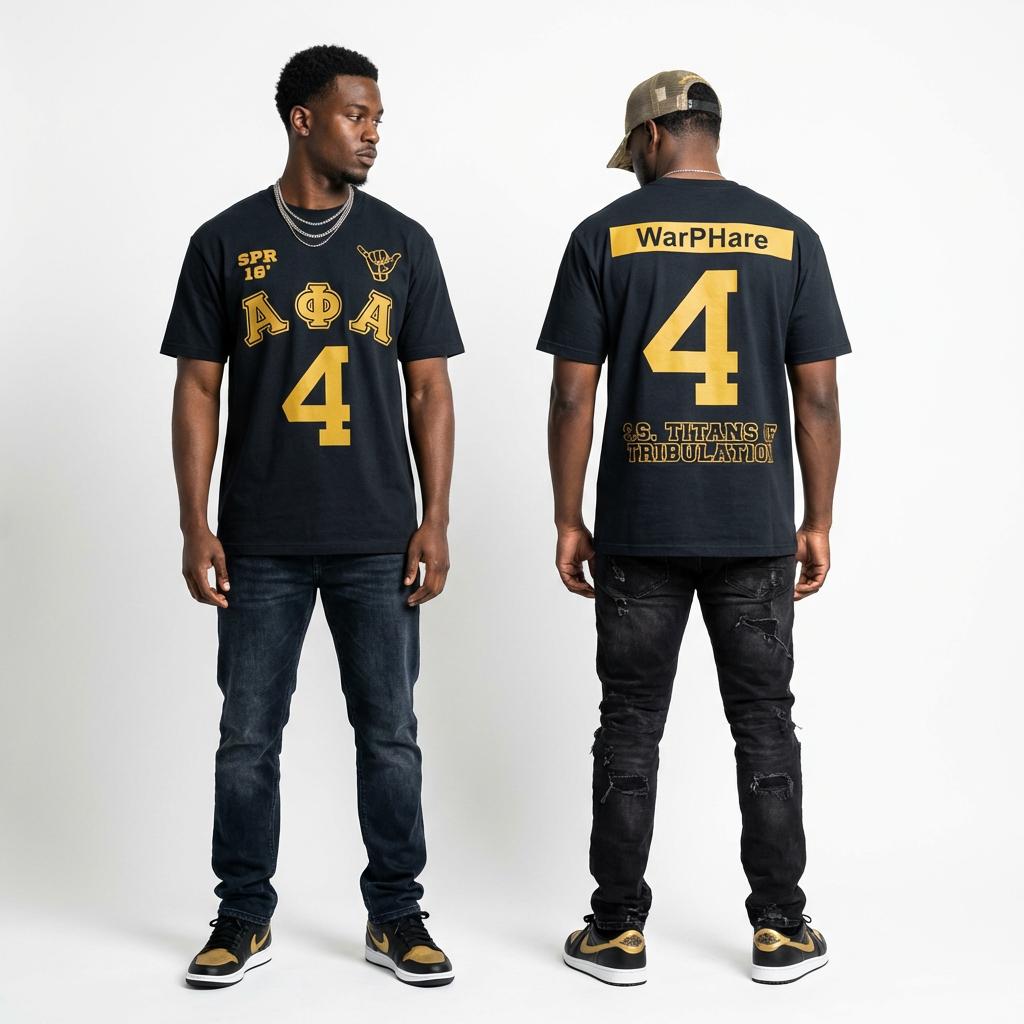 ALPHA PHI ALPHA CUSTOM GREEK LINE T SHIRT
