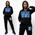 Zeta Phi Beta Black Diamond Sweatsuit Set