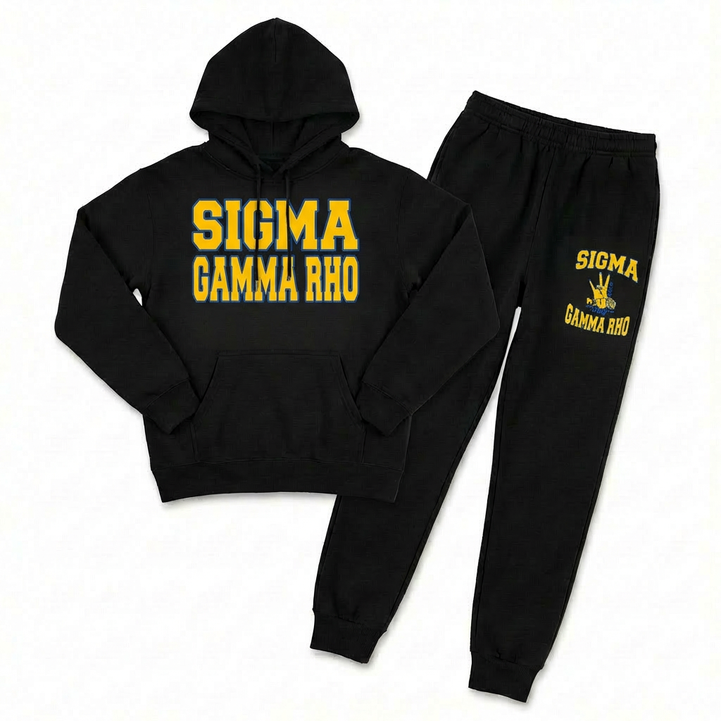 Sigma Gamma Rho Black Diamond Sweatsuit Set - $72.99