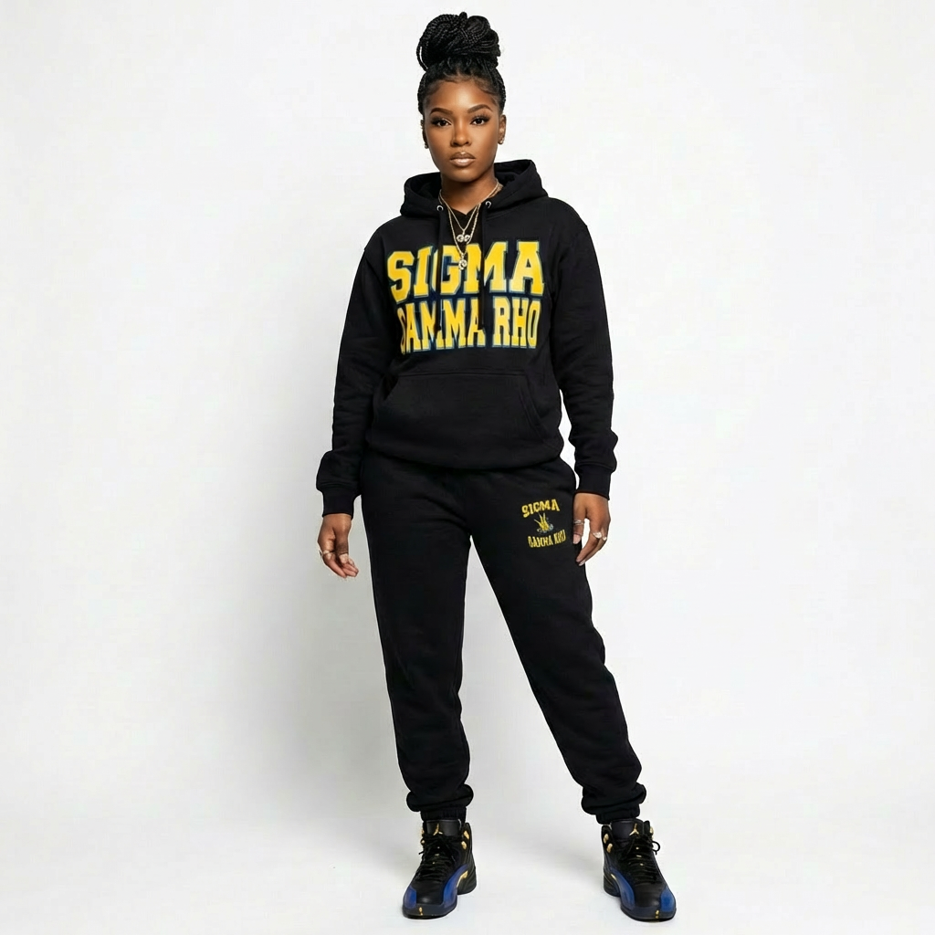 Sigma Gamma Rho Black Diamond Sweatsuit Set - $72.99