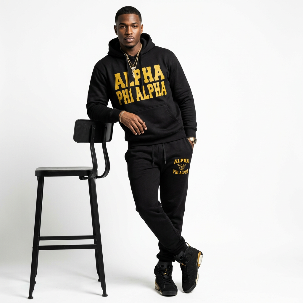 Alpha Phi Alpha Black Diamond Sweatsuit Set -  $72.99