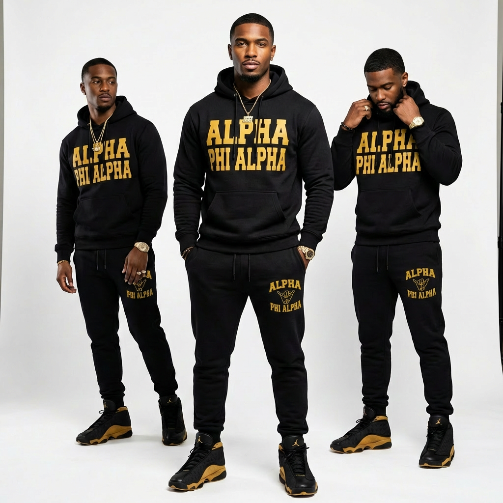 Alpha Phi Alpha Black Diamond Sweatsuit Set -  $72.99