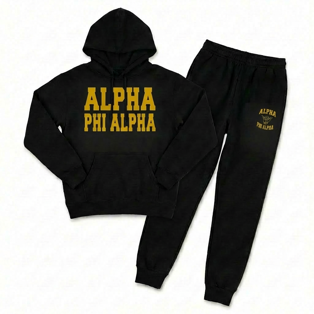 Alpha Phi Alpha Black Diamond Sweatsuit Set -  $72.99