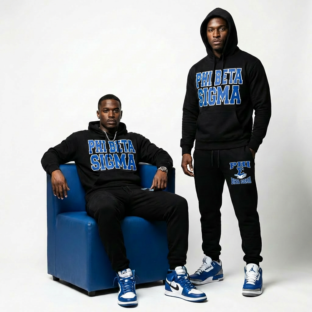 Phi Beta Sigma Black Diamond Sweatsuit Set -  $72.99