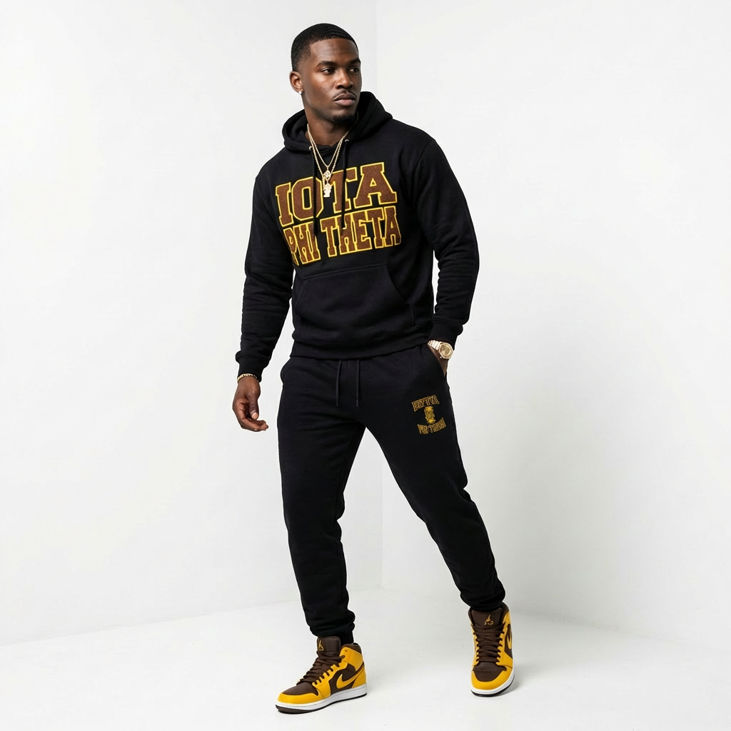 Iota Phi Theta Black Diamond Sweatsuit Set -  $72.99