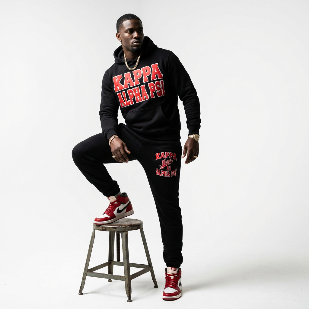 Kappa Alpha Psi Black Diamond Sweatsuit Set