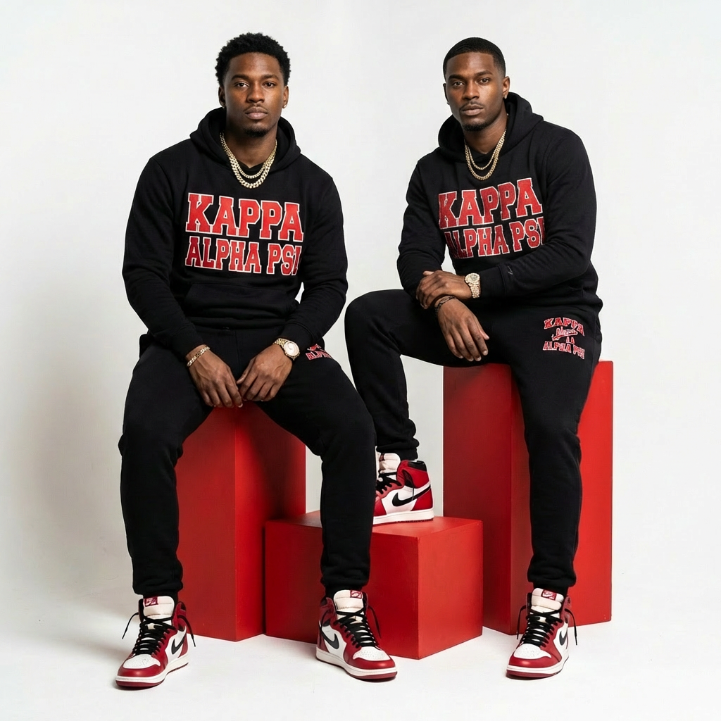 Kappa Alpha Psi Black Diamond Sweatsuit Set