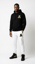 Alpha Premium Embroidered Two Tone Hoodie & Sweatpants Set